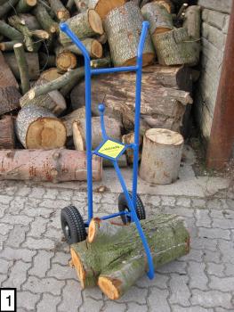 Holzcaddy - Mit Luftbereifung