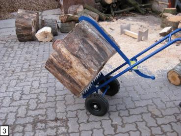 Holzcaddy - Mit Luftbereifung