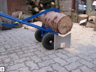 Holzcaddy - Mit Luftbereifung