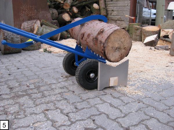 Holzcaddy - Mit Luftbereifung