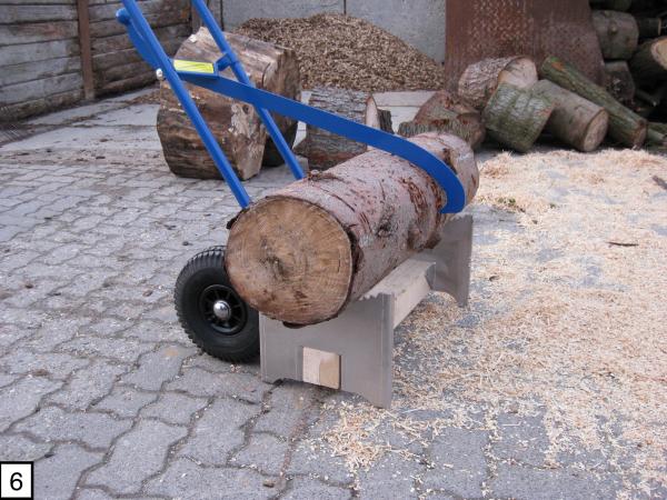 Holzcaddy - Mit Luftbereifung
